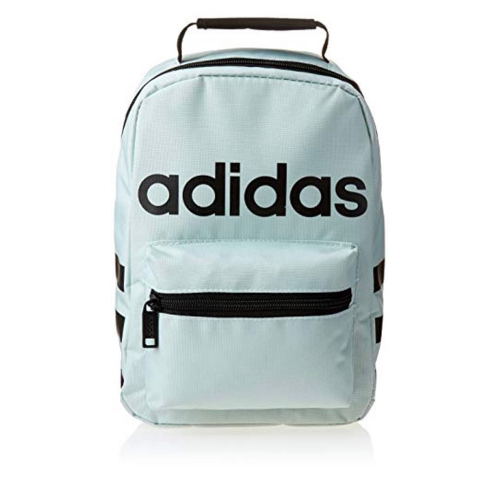 NWT Adidas Unisex Santiago Insulated Lunch Bag, Green tint/ Black